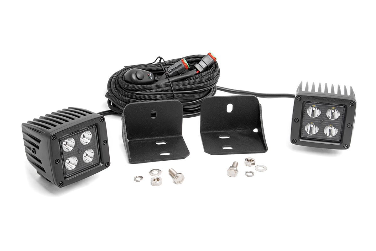 Can-Am Defender XT CAB HD8 LED Light - Rear - Rough Country - 2